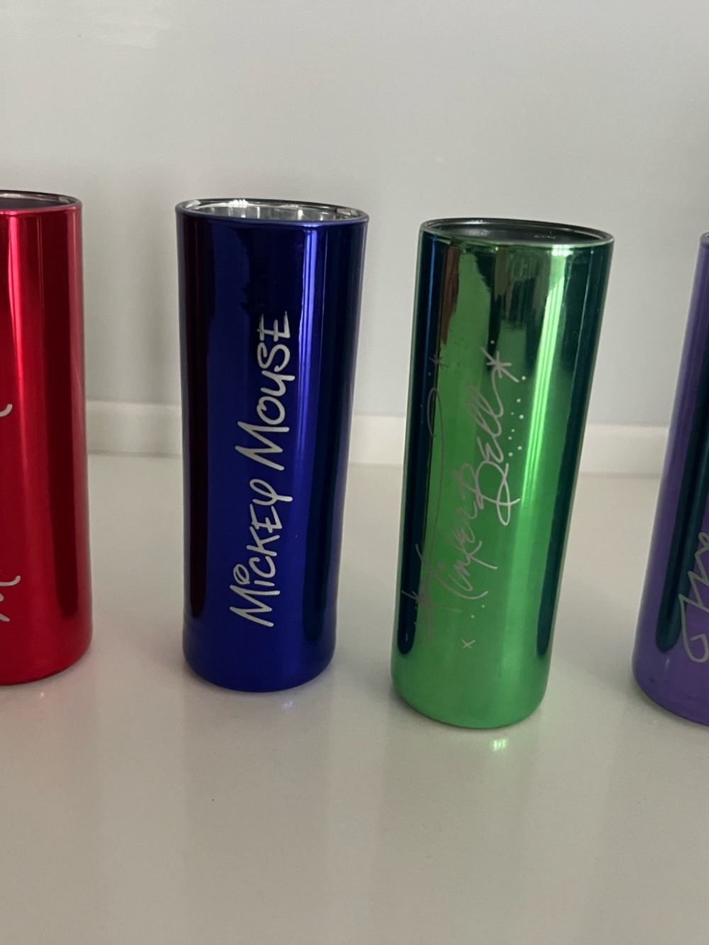 Disney Metallic 4” Shot Glasses